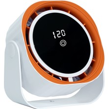 Fogy Taşınabilir LED Göstergeli 360 Ayarlanabilir Masa Üstü Mini Vantilatör Klima