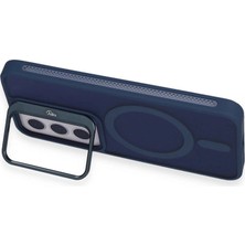 Colezium Joko  Galaxy S24 Flet Lens Magsafe Kapak - Lacivert