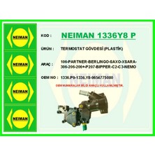 Bescher Zengemtx Termostat Gövdesi Plastik 106-PARTNER-BERLINGO-SAXO-XSARA-306-206-206 -P207-BIPPER-C2-C3-NEMO