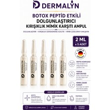 Dermalyn 5 Adet Botox Peptid Etkili Dolgunlaştırıcı Kırışıklık Mimik Karşıtı Ampul Serum Dermaroller Dermapen