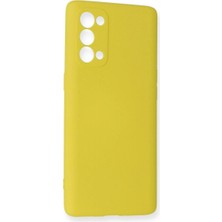 Colezium Reno 5 Pro Kılıf Nano Içi Kadife  - Sarı