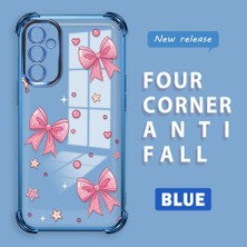 HONTINGA Samsung Galaxy M23 5g ile Uyumlu Kılıf Şeffaf Kılıfı Kamera Koruyucu Basitlik Anti Düşme Kamera Korumalı Papyon Desen Yumuşak Silikon Couple Telefon Kılıfı Kadın ve Erkek Için Uygundur K3-0289