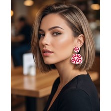 Soie Atelier Soie Çizgi Seramik Küpe