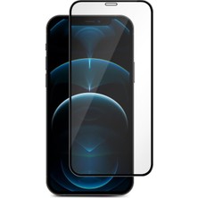 Edelfu iPhone 12 Pro Max - Ekran Koruması 9h Temperli Cam • 6d Tam Kaplama • Ultra Şeffaf Görüntü