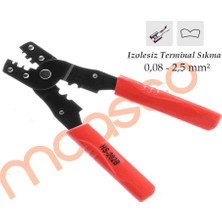 Maasco Yyt-20 Izolesiz Terminal Sıkma Pensesi (26-14 Awg / 0,08-2,5 Mm2)