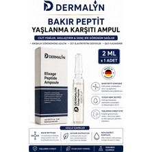 Dermalyn 1 Adet Bakır Peptit Yaşlanma Karşıtı Sıkılaştırıcı Kolajen Destekleyici Ampul Serum Dermaroller