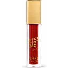 Sudedi Home Kırmızı Lip Gloss 04 Ruby Red Simli Dudak Parlatıcısı Işıltılı Parlak Bitiş Shine Gloss