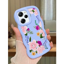 HONTINGA Poco X5 Pro 5g Uyumlu Kılıf Düşüme Önleyici Basitlik Anti Düşme Kamera Koruyucu Basit Mavi Yumuşak Silikon Couple Telefon Kılıfı Çiçekli Desen K9-0192