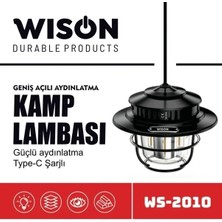 Go İthalat Wison WS-2010 Geniş Açılı Aydınlatma Kamp Lambası (5468)