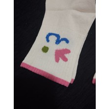 Efem İç Giyim Desenli Pamuklu Kolej Çorap 12'li Paket