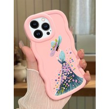 HONTINGA iPhone 13 Pro Max Uyumlu Kılıf Düşüme Önleyici Basitlik Anti Düşme Kamera Koruyucu Basit Pembe Yumuşak Silikon Couple Telefon Kılıfı Güzel Kadın Desen K9-0193