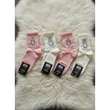 Efem İç Giyim Tedy-Bear Desenli 2 Renk Kolej Çorap 12'li Paket