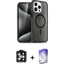 Pileli Store Pilelistore™ iPhone 14 Pro Max Kılıf Nova Asil Prime - Siyah Bilvis 5in1 3D Magic Cam Ekran Koruyucu + Pvd Metal Kamera Lens - Tu