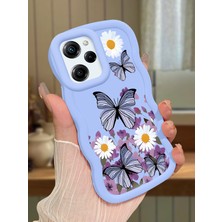 HONTINGA Poco X5 Pro 5g Uyumlu Kılıf Düşüme Önleyici Basitlik Anti Düşme Kamera Koruyucu Basit Mavi Yumuşak Silikon Couple Telefon Kılıfı Kelebek Desen K9-0190