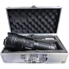 Go İthalat Profesyonel Zoomlu El Feneri | 60W – 7000 Lümen – 13.200 Mah – Type‑c – Metal Gövde (5468)