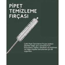 Gio Ticaret GİO Ticaret 10'lu Pipet Temizleme Fırçası Seti - Paslanmaz Çelik İnce Temizlik Fırçası - Cam ve Metal Pipet, Biberon Emziği ve Dar Alan Temizleyici
