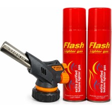 Tudor Pürmüz Başlığı (1300°C) + 2 Adet Gaz (270ml) Seti | Kamp, Atölye, Outdoor