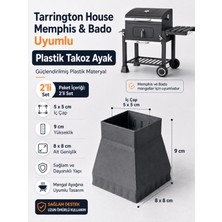 Padilon Memphis Mangal Için Plastik Ayak 2'li Set Mangal Ayak Takozu Yedek Parça