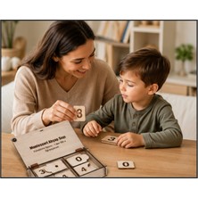 Minilora Montessori Ahşap Sayı Eşleştirme Oyunu 1-100 MDF Malzemeden Eğitici 3+ Yaş