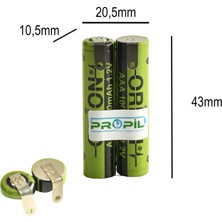Propil 2.4V Aaa  Ni-Mh 1000MAH Traş Makinası Pili Ince Pilli