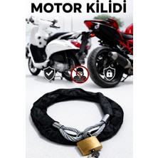 Vi Caro 1,30 metre motorsiklet 10 mm Çelik Halat Motorsiklet Bağlama Halat Motosiklet Zincir kılıflı