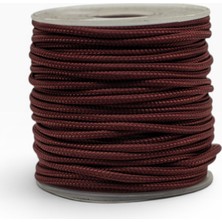 Mg Ropes Bileklik, Outdoor ve Hobi Polyester Paracord Ipi 2.2 mm No:10 20 Metre Bordo