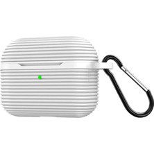 Renas Store Mey Ithalat®   Airpods Pro 3 (3.nesil) Raven Silikon Kılıf - Beyaz