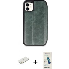 Pileli Store Pilelistore™ iPhone 11 Kılıf Zirve Yansıma Serisi - Şeffaf Pasifik Cam Ekran Koruyucu + Renkli Kamera Lens Koruma Cam - Tu