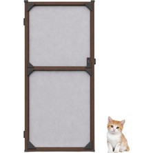 Sineklikstore Menteşeli Kapı Kedi Sinekliği – 90 x 210 cm – Demir, Ahşap, Çelik, Pimapen ve Alüminyum ile Uyumlu