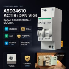 Schneider Electric A9D34610 Acti9 Idpn Vigi Rcbo C10A 30MA Kaçak Akım Korumalı Sigorta