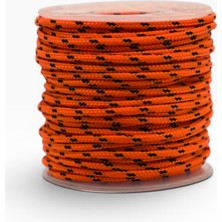 Mg Ropes Bileklik, Outdoor ve Hobi Polyester Paracord Ipi 2.2 mm No:12 20 Metre Turuncu Siyah