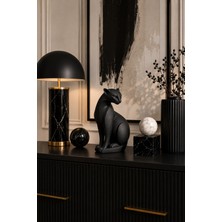 Triora Design Puma Obje Dekoratif Biblo 22 cm Modern Minimalist Ev Dekorasyonu 3D Tasarım Pla