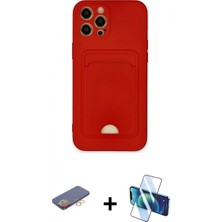 Pileli Store Pilelistore™ iPhone 12 Pro Max Kılıf Vadi Çizgi Prime - Siyah 3D Antistatik Seramik Nano Ekran Koruyucu + Renkli Kamera Lens Koruma Cam - Tu