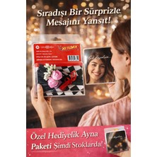 Ziventa 1 Adet Love Flowers Tasarım Aynalı Solmayan Çiçek Buketi Koleksiyonluk Sevgiliye Hediye Kalıcı