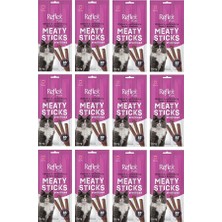 Reflex Plus Meaty Sticks Tavuk ve Kızılcıklı Kısırlaştırılmış Kedi Ödül Çubuğu 15GR (3lü) x 12 Paket