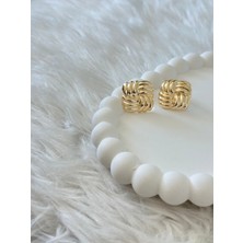 Revoia Kare Gold Küpe