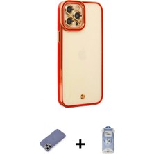 Marsilyan™- iPhone 12 Pro Max Kılıf Çekirdek Klasik Serisi - Siyah Joko Magic 5d Cam + Gold Metal Kamera Lens Koruma Cam