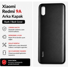 NIXCON Xiaomi Redmi 9A Arka Kapak Batarya Kapağı Siyah Uyumlu Yedek Parça