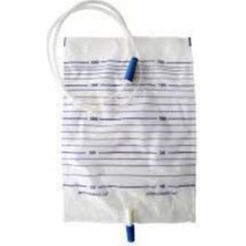 Ayset Steril Idrar Torbası Düz Musluklu 2000ML 10 Lu 5 Paket