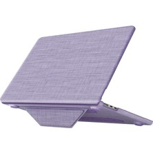 Macbook Air 15 2023 Macbook Kumaş Kapak - Mor