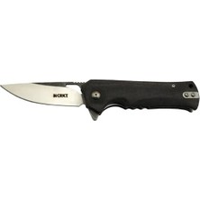 Hsc Bilişim Crkt Muskie 202 Bk Siyah Kamp / Outdoor Çakı 18 cm - Yarı Otomatik, Kemerlikli, Kutulu