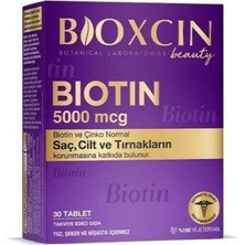 Bioxcin Biotin 5000 Mcg Takviye Edici Gıda 30 Tablet