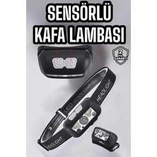 Hsc Bilişim Kafa Lambası Kamp Lambası Sensörlü Şarjlı Ayarlanabilir