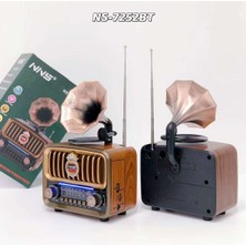 Sezy Şarjlı MP3/Bluetooth/USB/ Nostaljik Kablosuz FM Radyo Speaker Hoparlör NS-7252BT