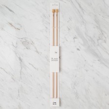 Hsc Bilişim La Mia Whitewood 3 mm 36 cm Ahşap Örgü Şişi