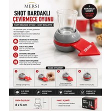 Mersi Shop Shot Bardaklı Çevirmece Oyunu Parti Eğlence Oyunu Shot Roulette