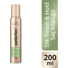 Anka Select Wella Wellaflex Silk & Finish Hold Ipeksi Görünümlü Tutuş Sağlayan Saç Köpüğü Ultra Strong Hold 200 ml