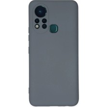 Hsc Bilişim Infinix Hot 11S Kılıf Nano Içi Kadife Silikon - Gri