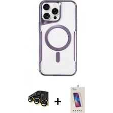 Marsilyan™- iPhone 14 Pro Max Kılıf Yadigar Klasik Özel Seri - Siyah Joko 5d Cam + Gold Raze Metal Kamera Lens