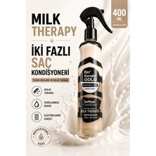 Bio Keratin Gold Milk Therapy Fön Sütü Hacim Verici Sprey 400 ml Kokusuz Plastik Ambalajda